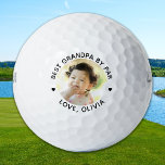 Modern Best GRANDPA By Par Custom Photo Golf Balls<br><div class="desc">Best Grandpa By Par ... Two of your favorite things , golf and your grand kids ! Now you can take them with you as you play 18 holes . Customize these golf balls with your grandchild's favorite photo and name . Great gift to all golf dads and golf lovers,...</div>