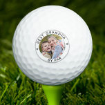 Modern BEST GRANDPA BY PAR Photo Golf Balls<br><div class="desc">For the special golf-enthusiast grandfather, create a unique photo golf ball with the editable title BEST GRANDPA BY PAR. ASSISTANCE: For help with design modification or personalization, color change, transferring the design to another product or if you would like coordinating items, contact the designer BEFORE ORDERING via the Zazzle Chat...</div>