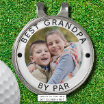 Modern BEST GRANDPA BY PAR Photo Personalized Golf Hat Clip<br><div class="desc">Create a personalized photo golf hat clip for the golfer grandfather with the suggested editable funny saying BEST GRANDPA BY PAR. PHOTO TIP: Choose a photo with the subject in the middle and/or pre-crop it to a square shape BEFORE uploading and use the CROP tool to adjust the image within...</div>