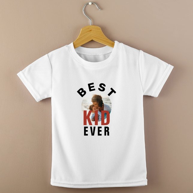 Modern Best Kid Ever Mother`s Day Photo Baby T-Shirt (Creator Uploaded)