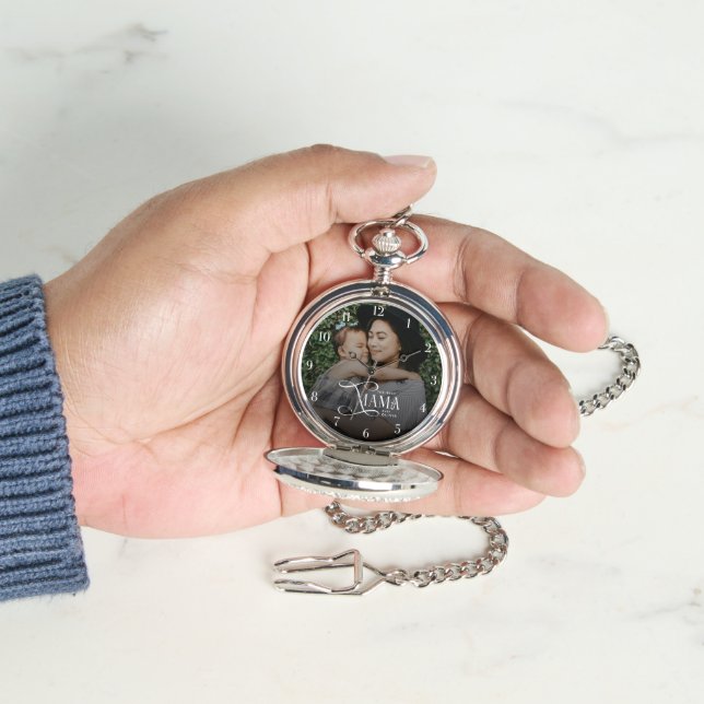 Modern Best Mama Ever Photo Mothers Day Gifts Watch (Hand)
