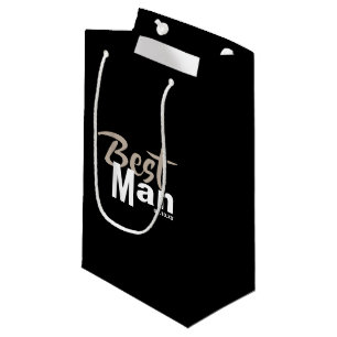Modern Best Man Small Gift Bag
