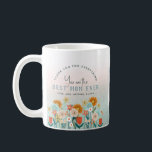 Modern Best Mom Ever Floral Photo Collage Coffee Mug<br><div class="desc">This elegant and modern Mother’s Day mug design features a botanical wildflower illustration,  and can be personalized with a small message and names,  as well as a photo collage with space for three photos. The perfect floral gift for the best mom ever this Mother’s Day!</div>