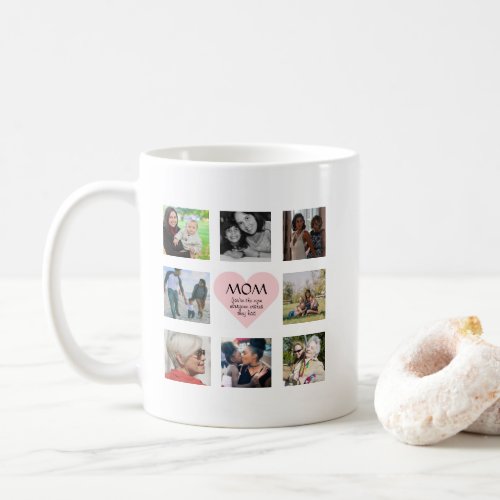 Modern Best Mom Ever  Mothers Day Photo Collage Coffee Mug