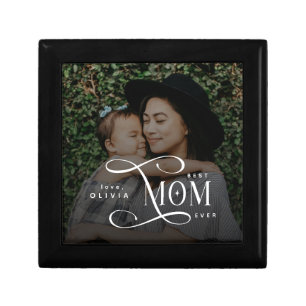 Modern Best Mom Ever Photo Mothers Day Gift Box