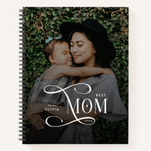 Modern Best Mom Ever Photo Mothers Day Gifts Notebook