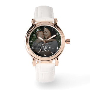 Modern Best Mom Ever Photo Mothers Day Gifts Watch