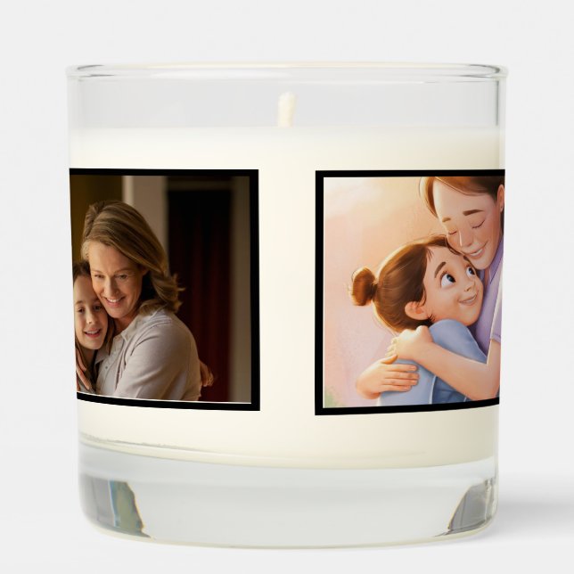  Modern Best Mom Ever Photo  Scented Candle (Left)