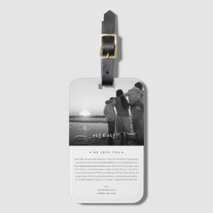 Modern Best Mom Ever Photo Single Mom Women Luggage Tag