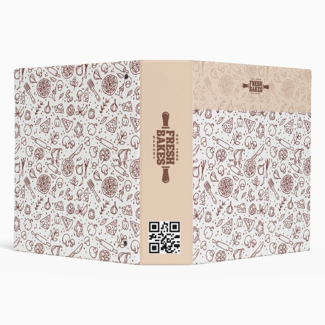 Modern Best Pizza In Town Professional  3 Ring Binder (Background)