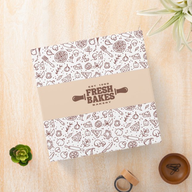 Modern Best Pizza In Town Professional  3 Ring Binder (In Situ)