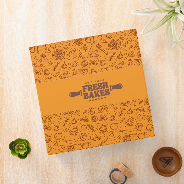 Modern Best Pizza In Town Professional  3 Ring Binder (In Situ)