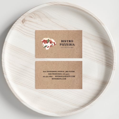 Modern Best Pizza In Town Professional  Business Card