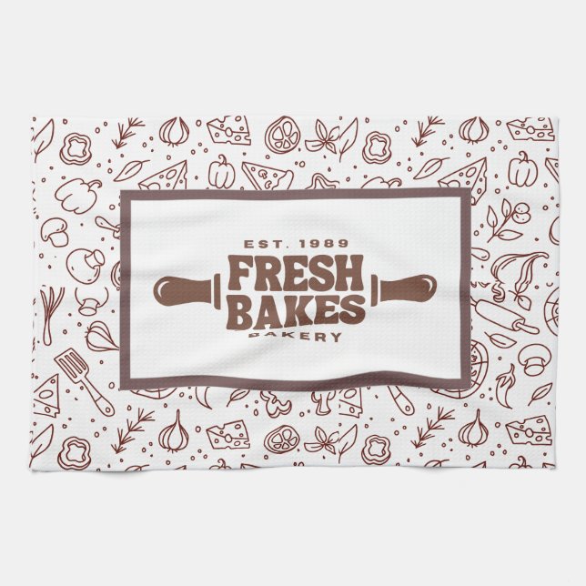 Modern Best Pizza In Town Professional  Kitchen Towel (Horizontal)