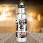 Modern BEST UNCLE EVER Photo Collage Cool Stainless Steel Water Bottle<br><div class="desc">Modern,  personalized Instagram photo collage water bottle for the BEST UNCLE EVER. Perfect gift for  an awesome holiday / birthday surprise. He'll love carrying his favorite people around wherever he goes!</div>