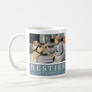 Modern Besties Dog Lover Keepsake Photo Coffee Mug