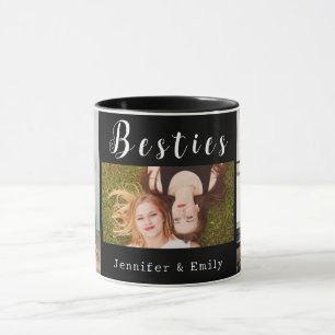 Modern Besties Photo Collage Mug 