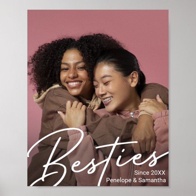 Modern Besties Photo Gift Poster (Front)