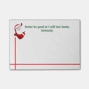 Modern Better Be Good for Christmas Post-it Notes