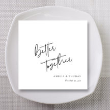 Modern Better Together Personalized Wedding