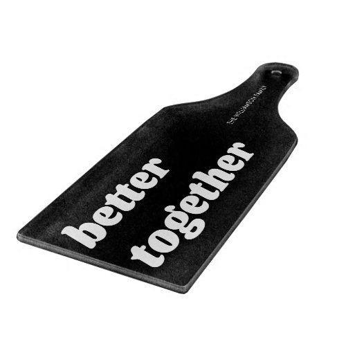 Modern Better Together Solid Black Charcuterie Cutting Board