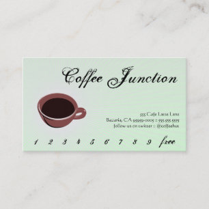 Modern Beverage Burst Loyalty Design Card