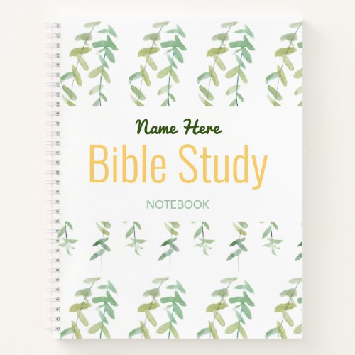 Modern Bible Study Notebook