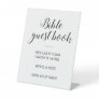 Modern Bible Wedding Guest Book Pedestal Sign