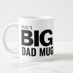Modern Big Dad Mug Father&#39;s Day Custom Name Huge