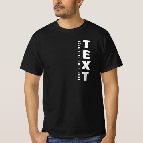 Modern Big Font Text Mens Short Sleeve Value T_Shirt