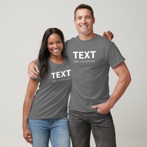 Modern Big Large Font Create Your Own Mens T_Shirt