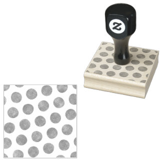 Modern Big Polka Dots Scrapbooking Rubber Stamp
