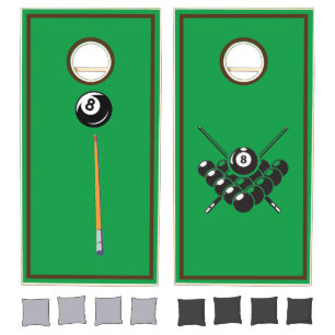 Modern Billiards Table Imitation Cornhole Set