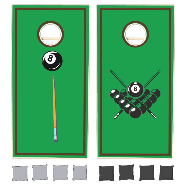 Modern Billiards Table Imitation Cornhole Set (Set)