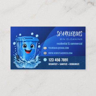 Modern Bin Cleaning Service Business Card
