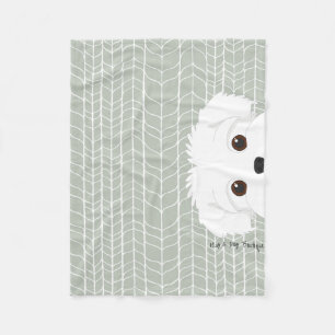 Modern Birch Maltipoo Puppy Blanket - Small