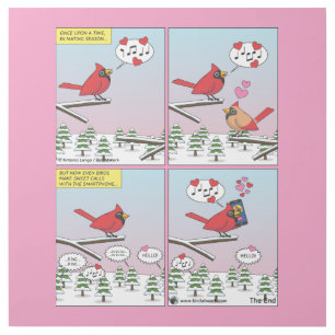 Modern Bird Mating Calls Comic Gallery Wrap