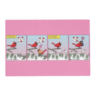 Modern Bird Mating Calls Comic Placemat