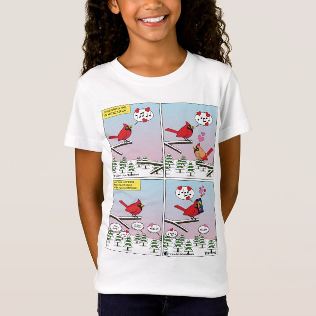 Modern Bird Mating Calls Comic T-Shirt (Front)