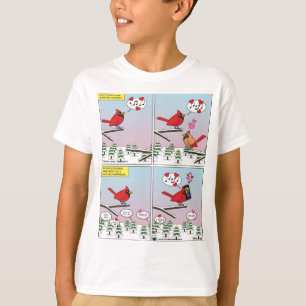 Modern Bird Mating Calls Comic T-Shirt