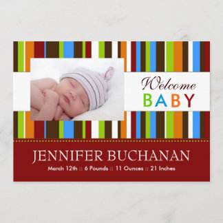 Modern Birth Announcement