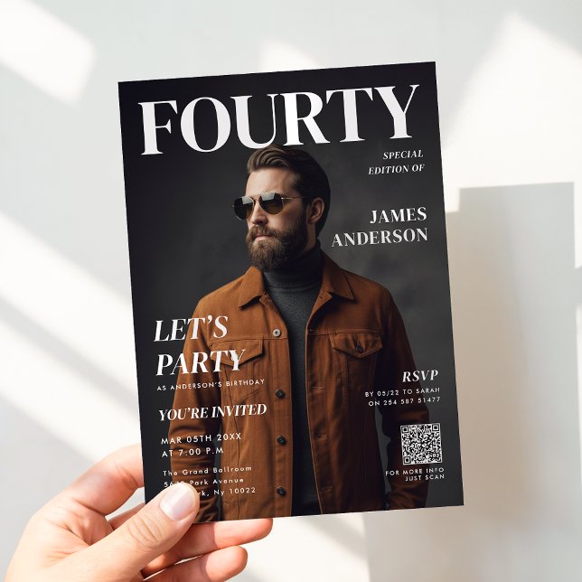 Modern Birthday Custom Magazine Cover Portrait (Creator Uploaded)