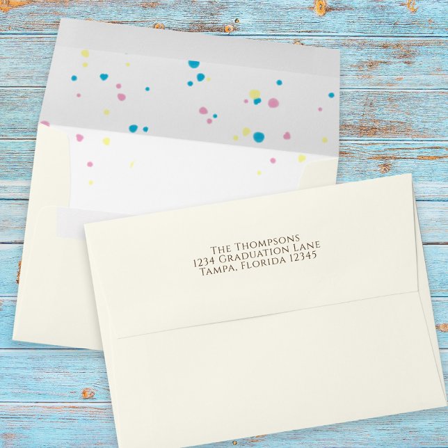 Modern Birthday Ice Cream Vanilla Sprinkles  Envelope (Creator Uploaded)