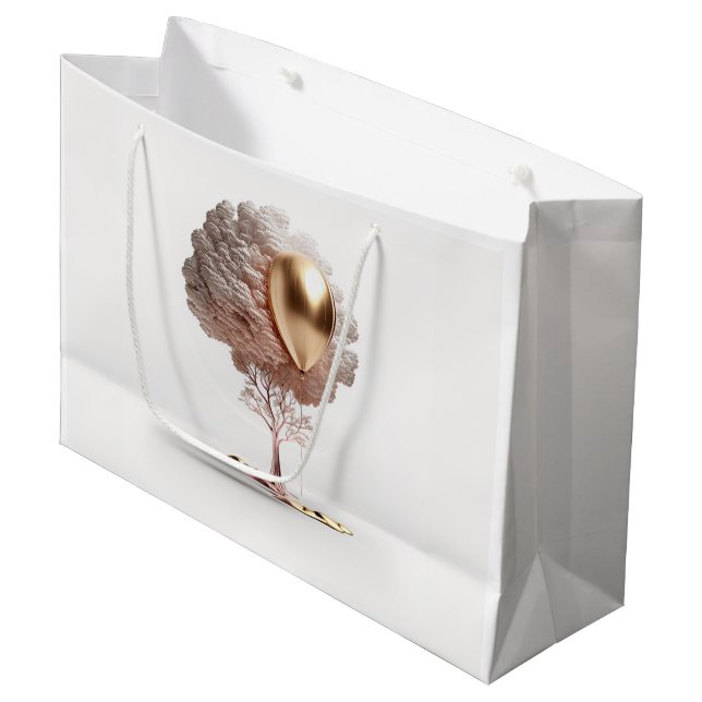 Modern Birthday Large Gift Bag (Front Angled)