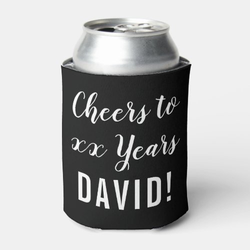 Modern Birthday Party Cheers  Can Cooler