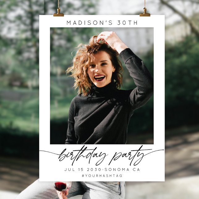 Modern Birthday Party Photo Booth Prop Frame Foam Board (Creator Uploaded)