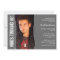 Modern Birthday Party Photo Invitation Dark Gray