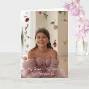 Modern Birthday Photo Card
