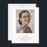 Modern Birthday Photo Postcard<br><div class="desc">A clean, modern 1-photo birthday card with a minimalist red accent—perfect for a wife, girlfriend, best friend, or family member. Click on Personalize to start editing: upload a photo, adjust text, and customize fonts/colors for a polished, USA-style birthday greeting. Optimized for Zazzle’s folded greeting card format and trending “modern photo”...</div>