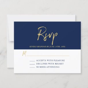 Modern Birthday RSVP Insert Card